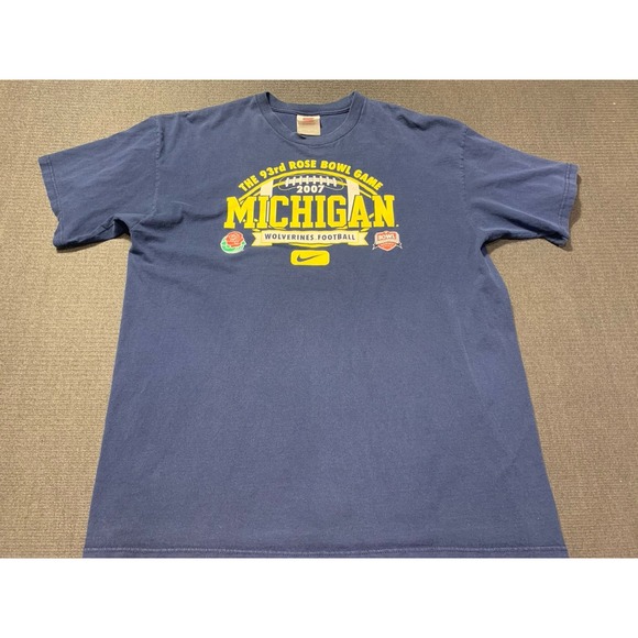 Nike Other - Vintage Nike Michigan Wolverines  Rose Bowl 2007 Long‎ Sleeve Shirt XL Blue UofM